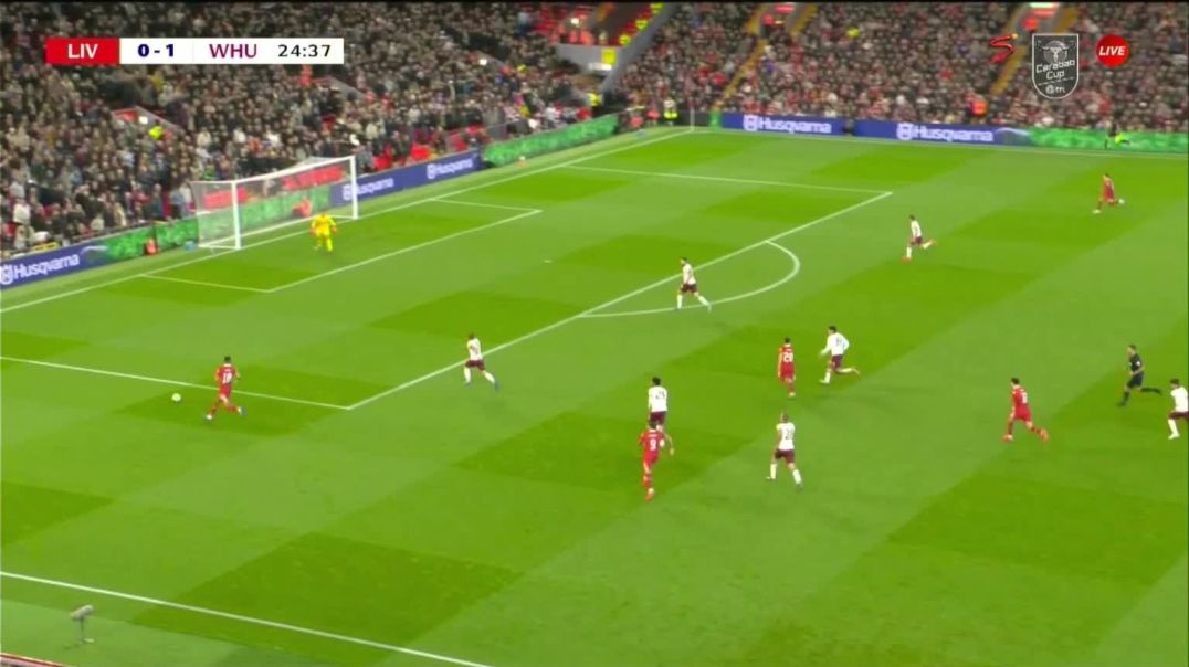 Liverpool [1] - 1 West Ham United - Diogo Jota 25