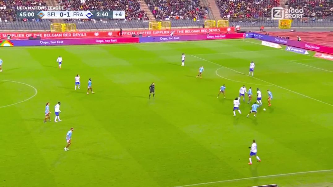 Belgium [1] - 1 France - Lois Openda header 45+5'