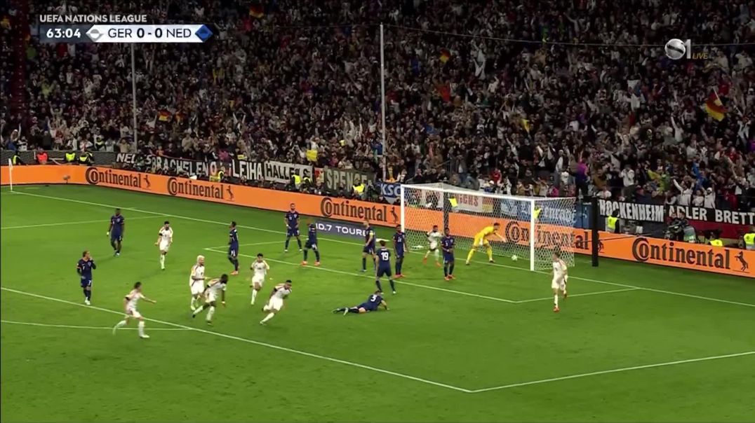 ⁣Germany [1] - 0 Netherlands - Jamie Leweling 63'