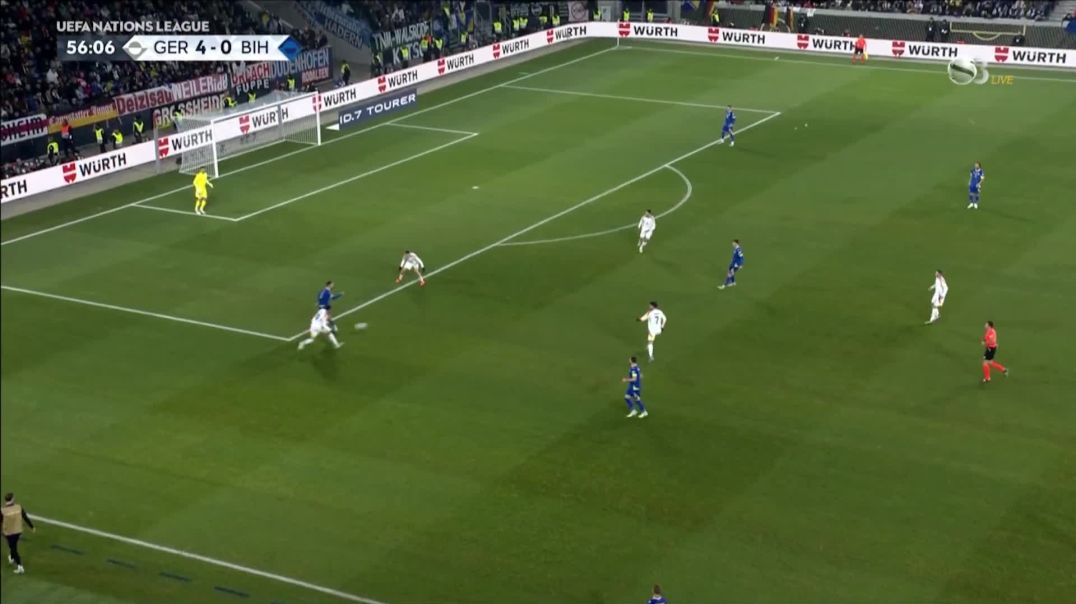 Germany [5] - 0 Bosnia Herzegovina - Florian Wirtz 57'