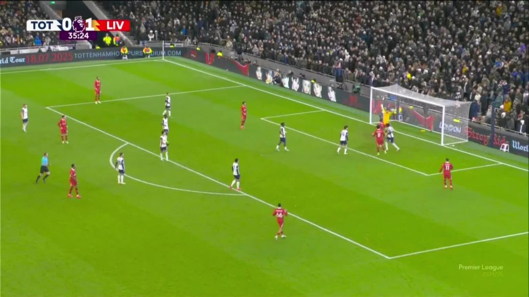 ⁣Tottenham Hotspur 0 - [2] Liverpool - Alexis Mac Allister 36‎'‎