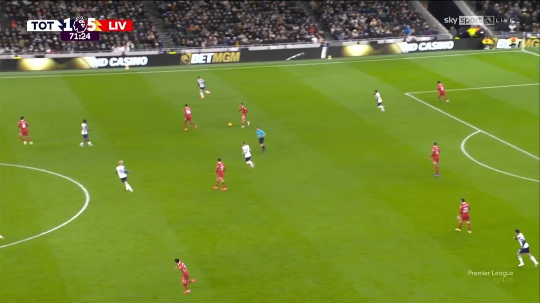 ⁣Tottenham [2] - 5 Liverpool - Dejan Kulusevski 72'