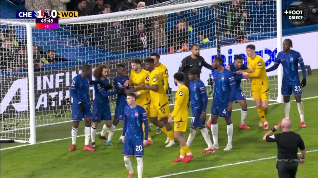 ⁣Chelsea 1 - [1] Wolves - Matt Doherty 45+5'