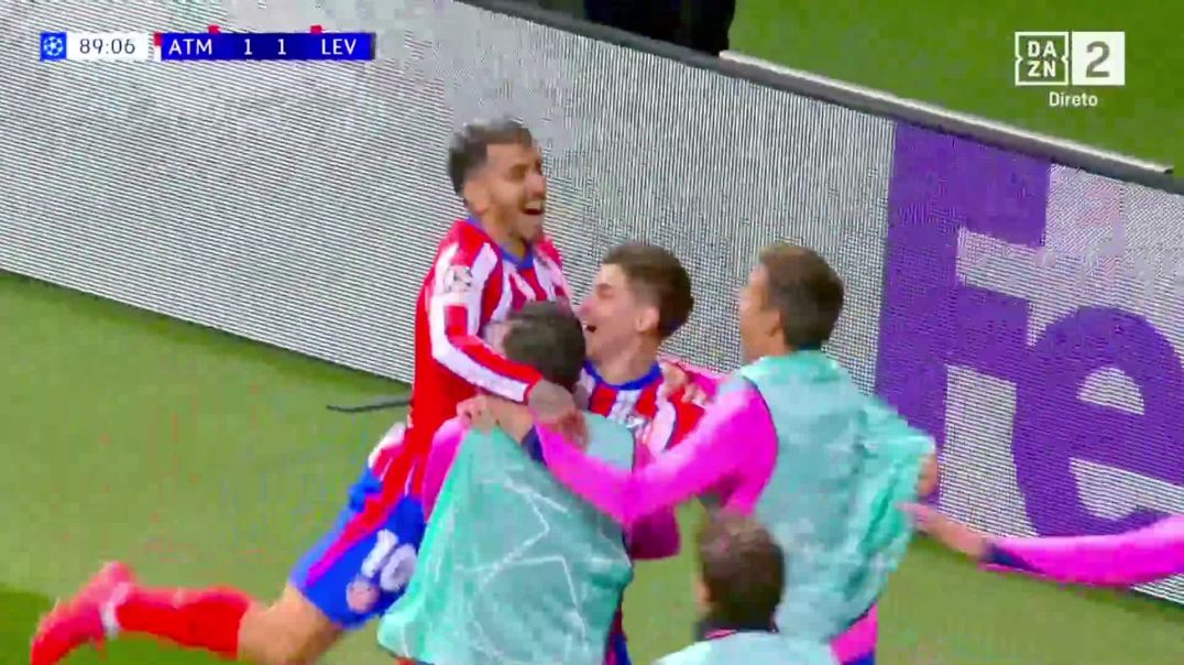 ⁣Atletico Madrid [2] - 1 Bayer Leverkusen - J. Alvarez 90'