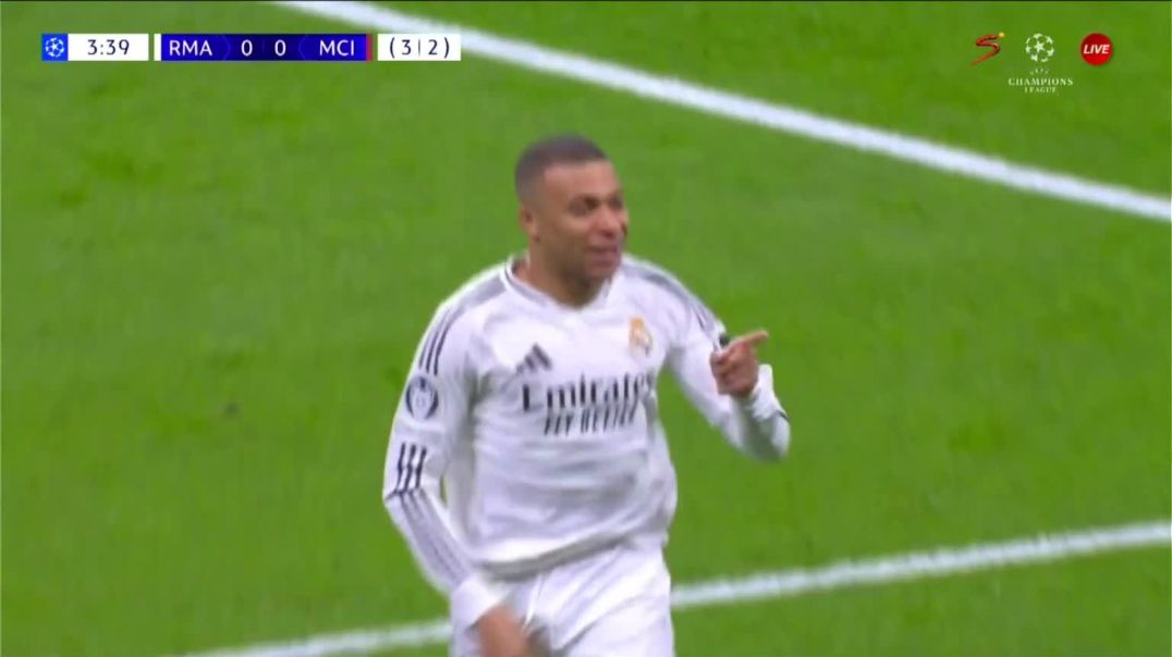 ⁣Real Madrid [1] - 0 Manchester City - Kylian Mbappe 4‎'‎