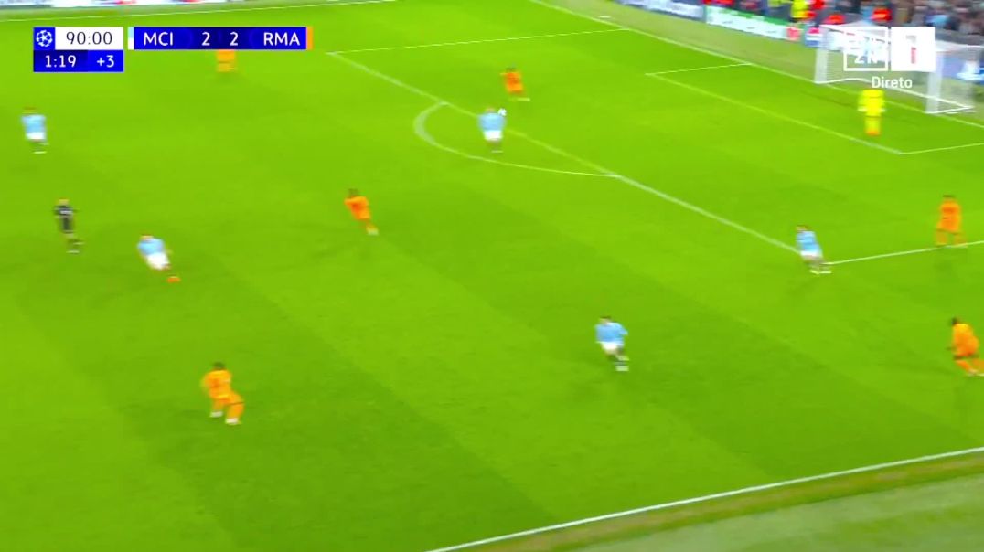 ⁣Manchester City 2 - [3] Real Madrid - J. Bellingham 90+2'