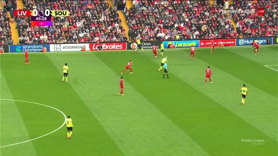 ⁣Liverpool 0 - [1] Southampton - Will Smallbone 45‎+‎1‎'‎