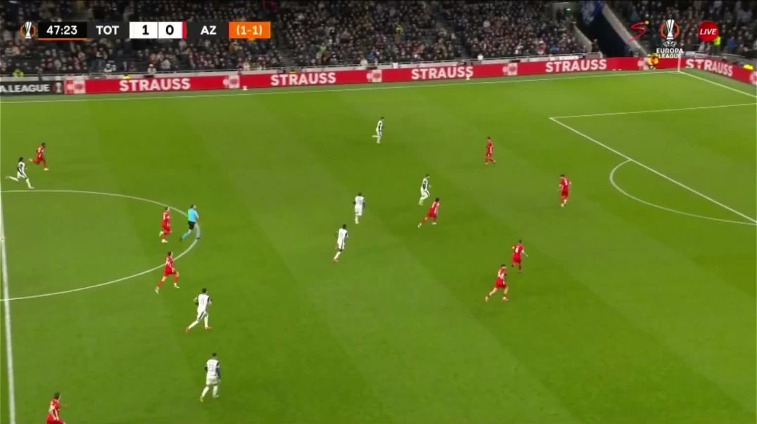 ⁣Tottenham Hotspur [2] - 0 AZ Alkmaar - James Maddison 48‎'‎