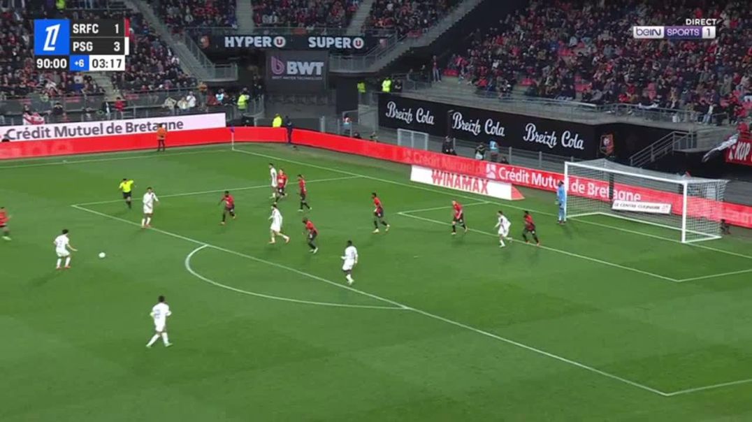 Rennes 1-[4] PSG - Ousmane Dembélé 90'+4'