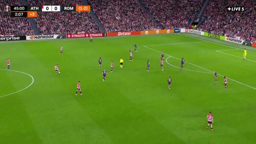 Athletic Bilbao 1-0 Roma [2-2 on agg.] - Nico Williams 45'+3'