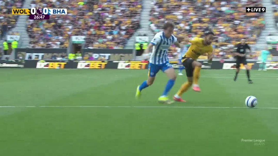 Wolves 0-1 Brighton - Danny Welbeck penalty 28'