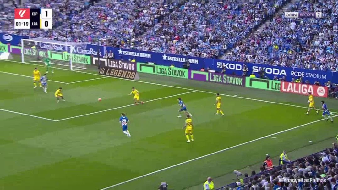 ⁣Espanyol 2-0 Las Palmas - Pere Milla 82'