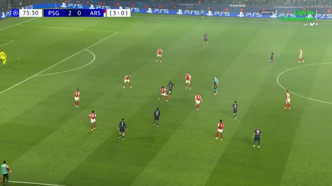 ⁣PSG 2 - [1] Arsenal - Bukayo Saka 76'