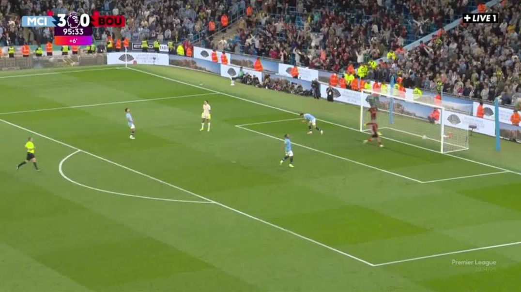 Manchester City 3-[1] Bournemouth - Daniel Jebbison 90'+6'