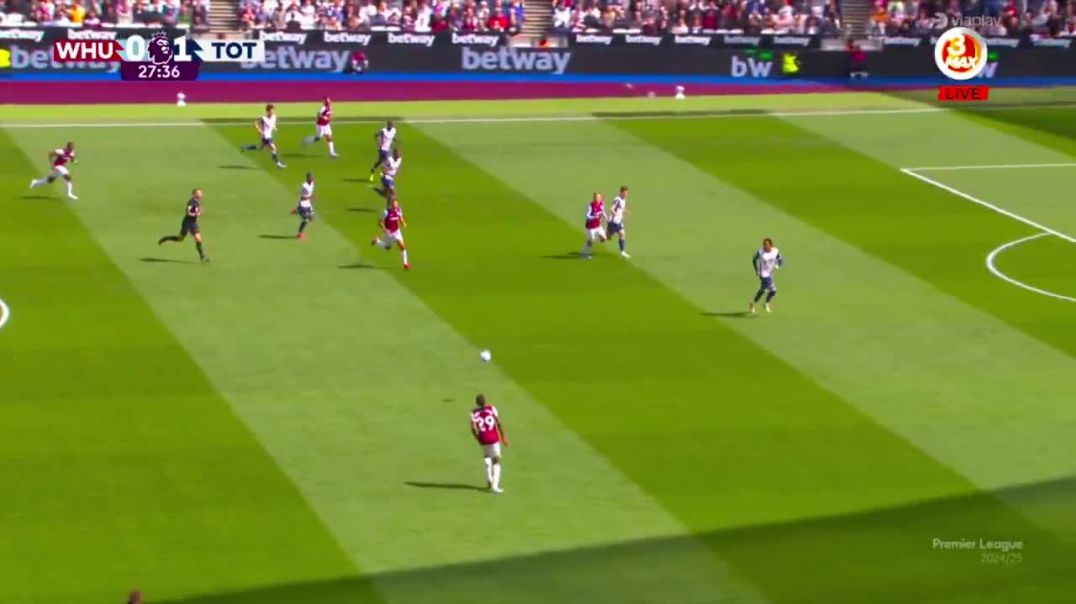 West Ham [1] - 1 Tottenham - Jarrod Bowen 28'