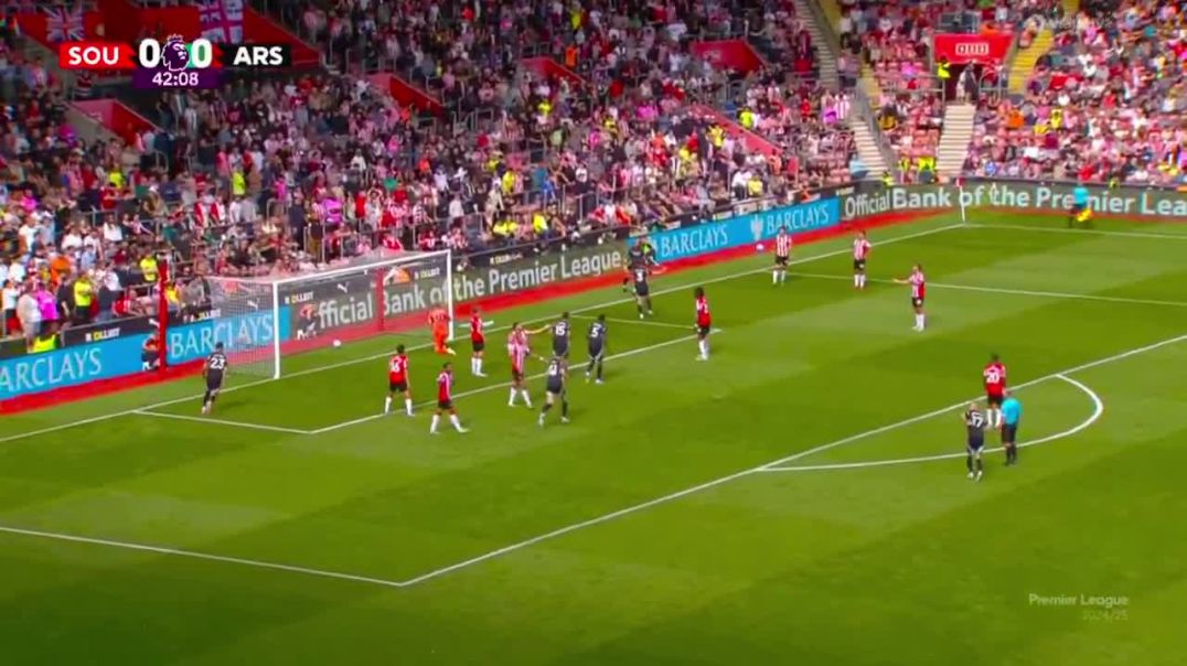 ⁣Southampton 0 - [1] Arsenal - Kieran Tierney 43'