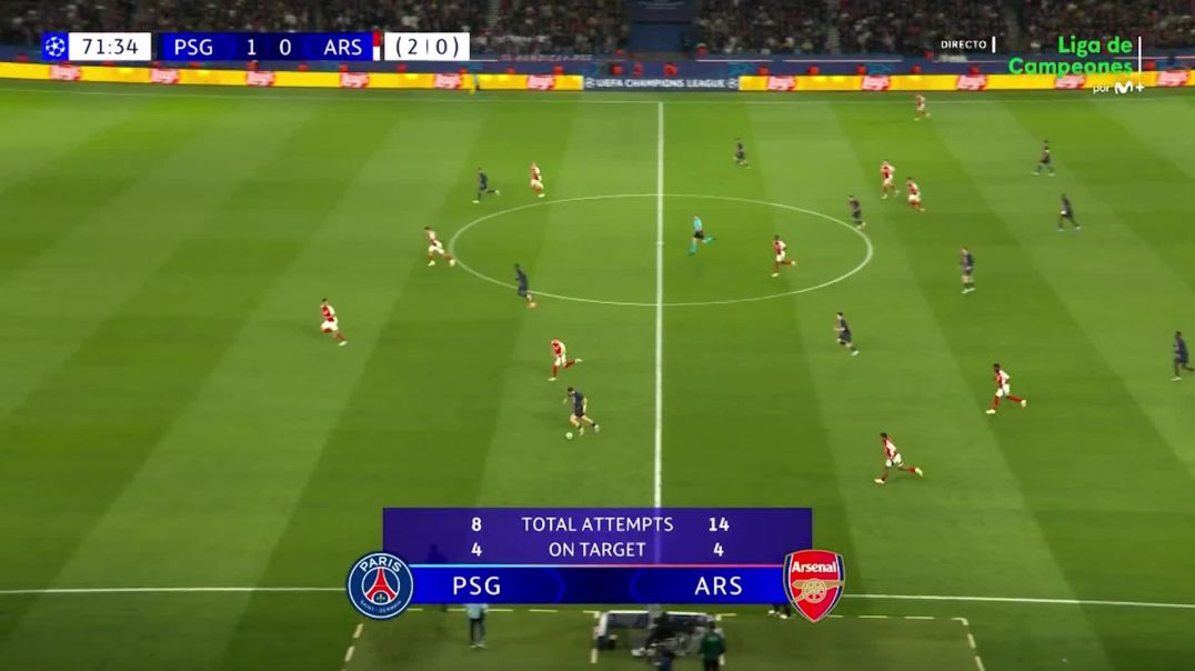 ⁣PSG [2] - 0 Arsenal - Achraf Hakimi 72