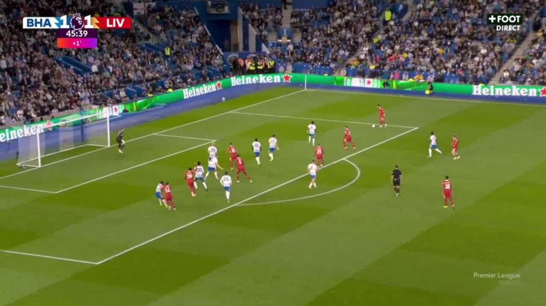 ⁣Brighton 1-[2] Liverpool - Dominik Szoboszlai 45'+1'