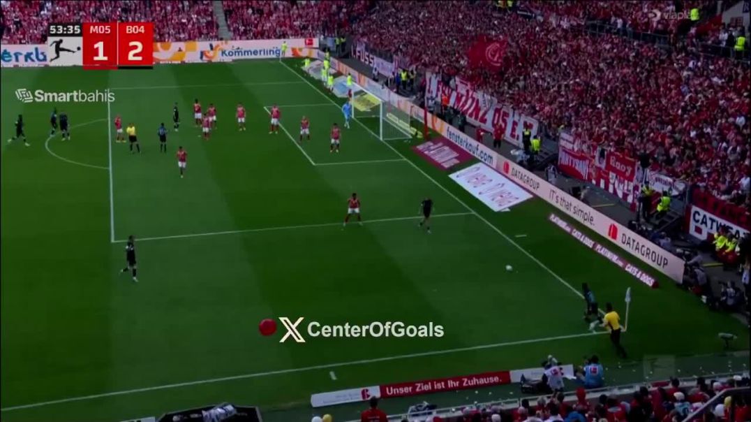 ⁣Mainz 1-[2] Bayer Leverkusen - Patrik Schick 54'