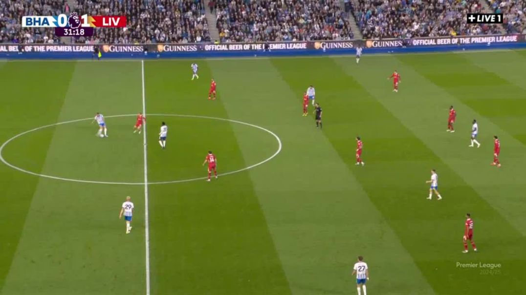 ⁣Brighton [1]-1 Liverpool - Yasin Ayari 32'