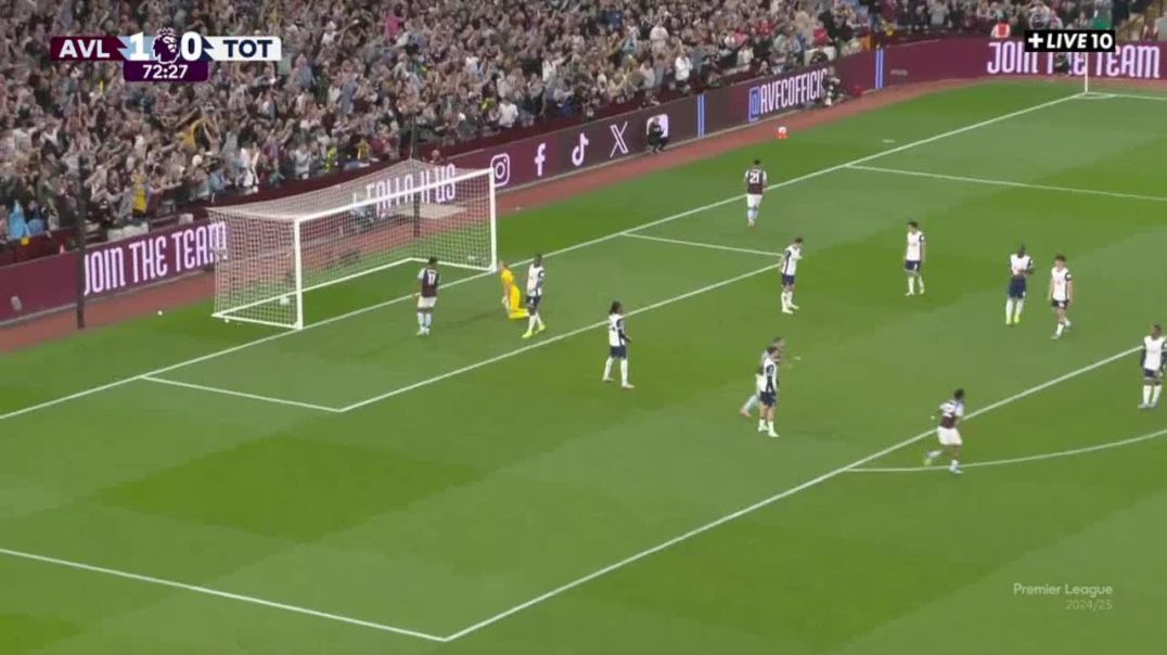 ⁣Aston Villa 2-0 Tottenham - Boubacar Kamara 73