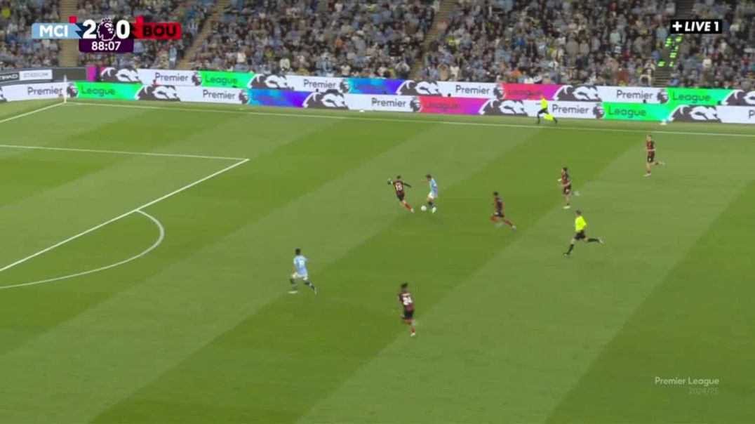 Manchester City 3-0 Bournemouth - Nico 89'