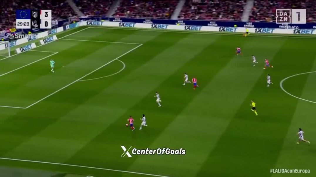 ⁣Atlético Madrid [4]-0 Real Sociedad - Alexander Sørloth 30' (FOURTH GOAL)