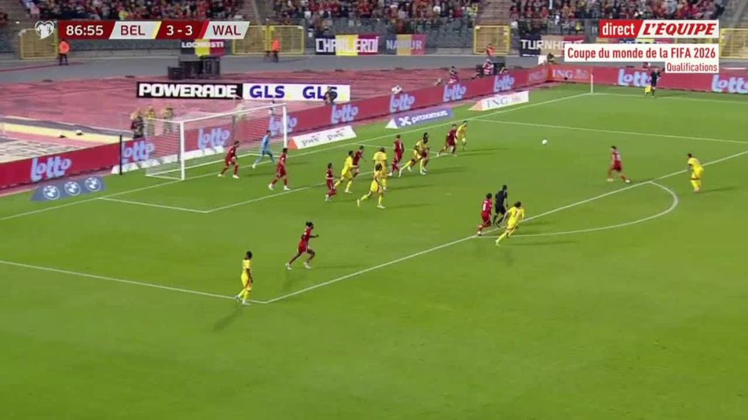 ⁣Belgium [4]-3 Wales - Kevin De Bruyne 88'
