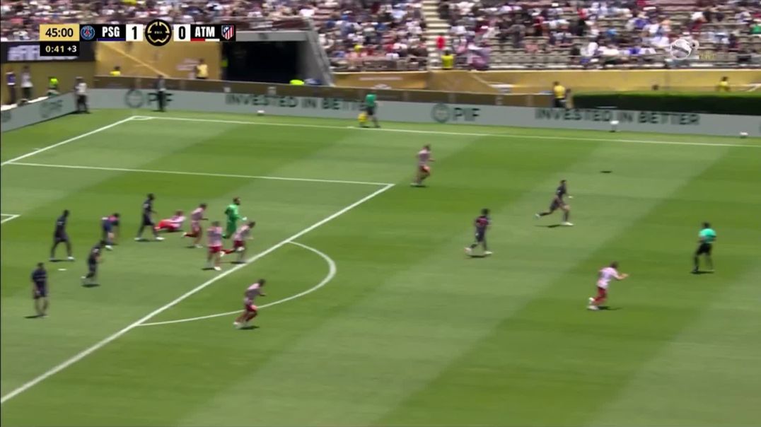 ⁣PSG [2] - 0 Atletico Madrid - Vitinha 45+1'