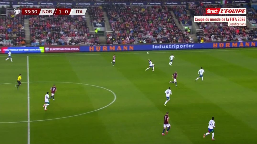 ⁣Norway [2] - 0 Italy - Antonio Nusa 34' (Great Goal)