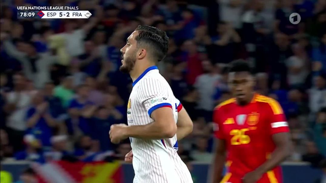 ⁣Spain 5 - [2] France - Rayan Cherki 79' (Great Goal)