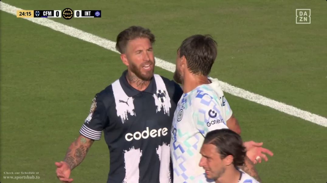 ⁣Monterrey [1] - 0 Inter - Sergio Ramos 25'