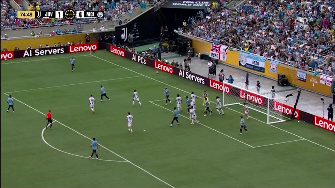 ⁣Juventus 1 - [5] Manchester City - Savinho great goal 75'