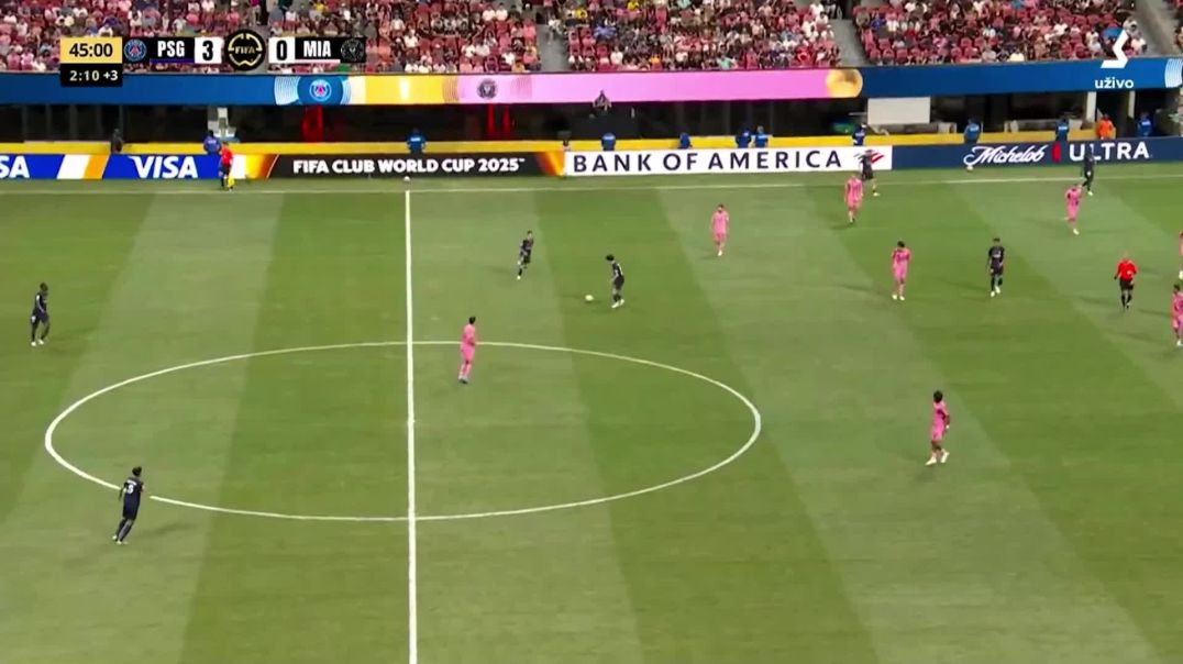 ⁣PSG [4] - 0 Inter Miami - Achraf Hakimi 45+3'